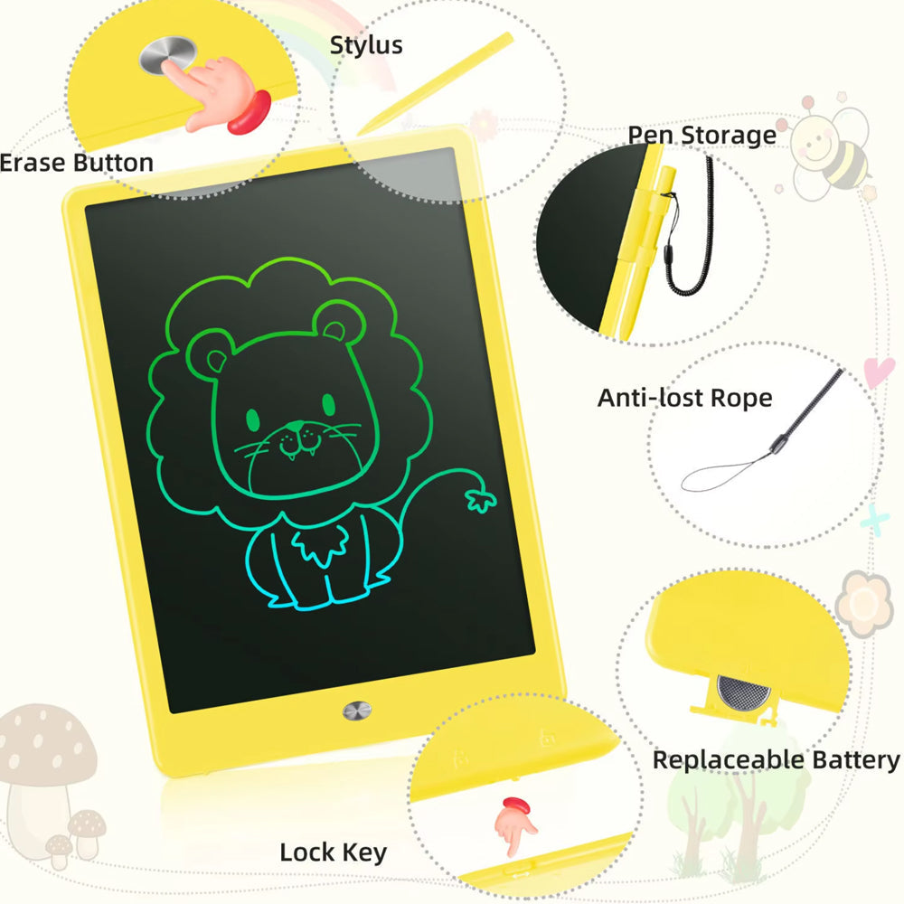 Creasketch: pizarra de dibujo LCD para niños con borrado en un clic y sin reflejos