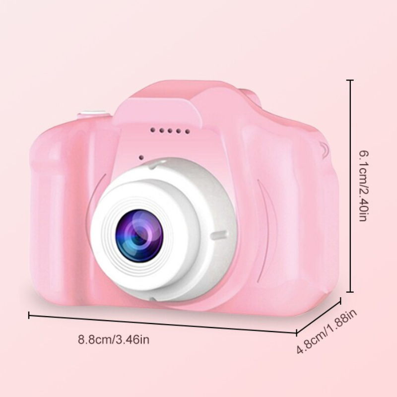 Toycam – Fotocamera Digitale per Bambini con Doppia Lente – Fotocamera HD 1080p Antishock per Bambini