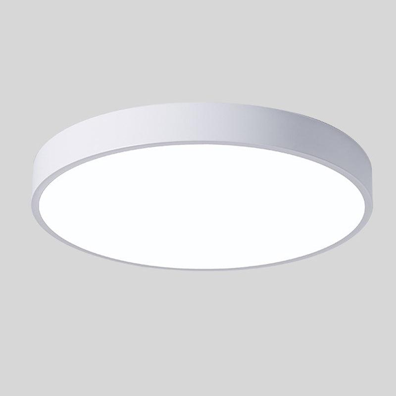 Plafonnier bois LED moderne à montage affleurant