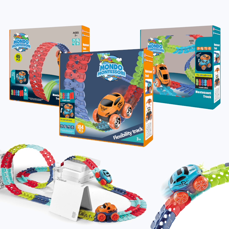 Toytrack Race – Pista da corsa flessibile per avventure di guida creative