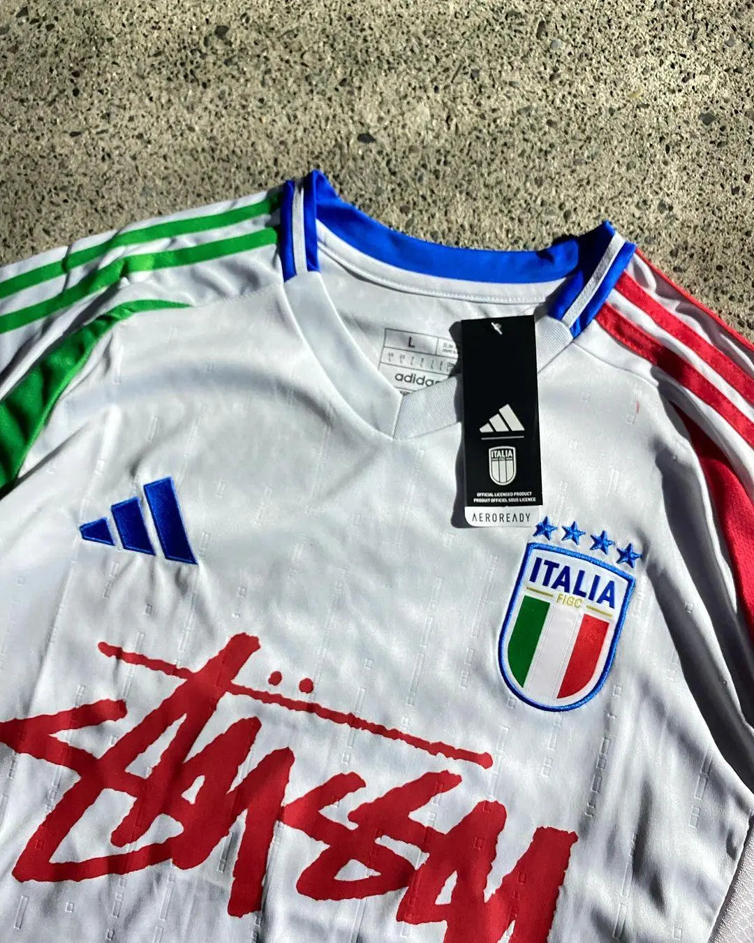 Italië Stussy Jersey - Voetbaleditie