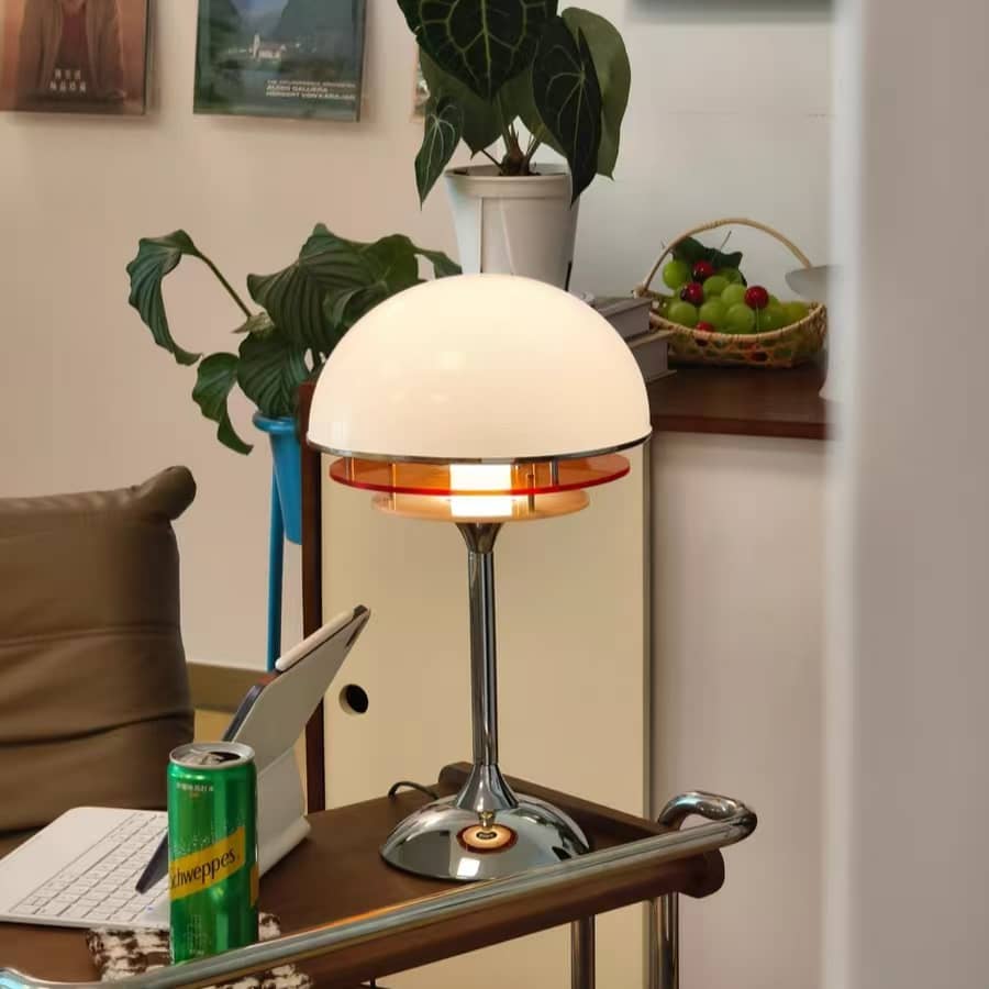 Moderne Bauhaus zonsondergang sfeerlamp voor op tafel