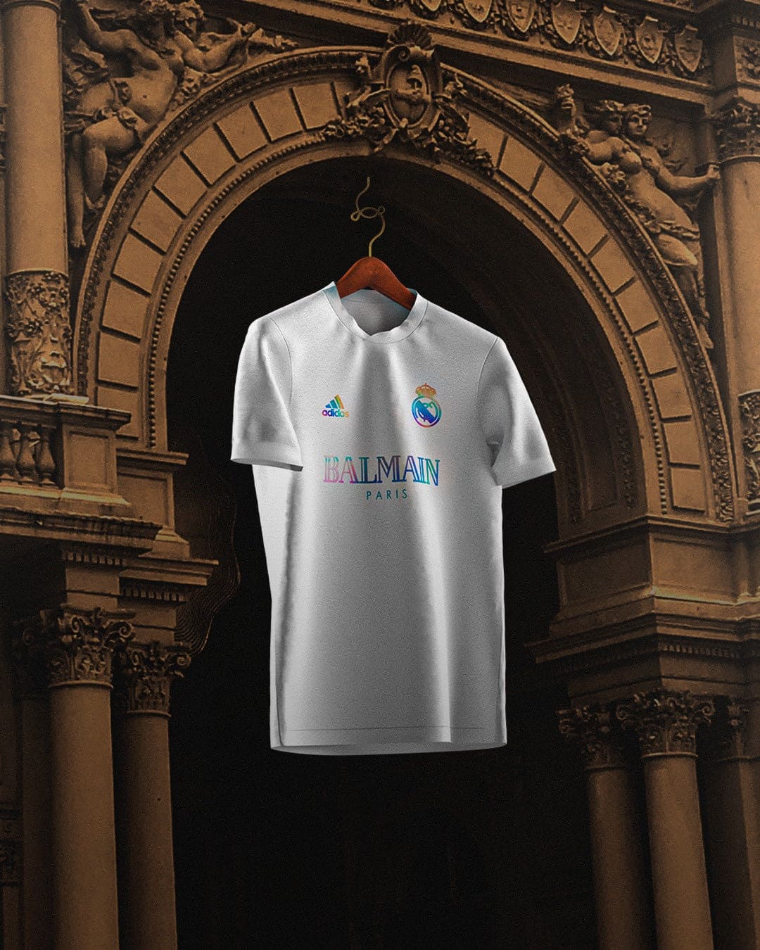 Real Madrid x Balmain Shirt - Wit