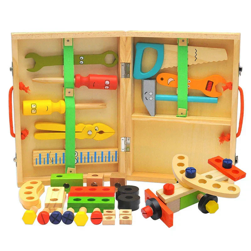 Toytools – Montessori Wooden Toolbox To Promote Creativity And Motor Skills