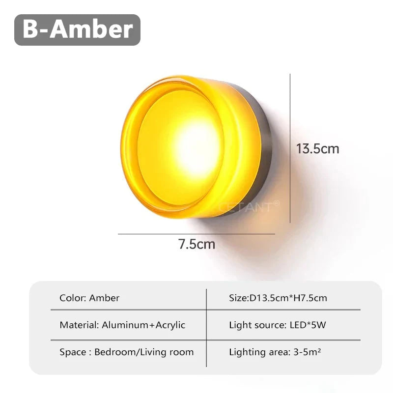 Futuristic and Unique Solid Plexiglass Wall Light