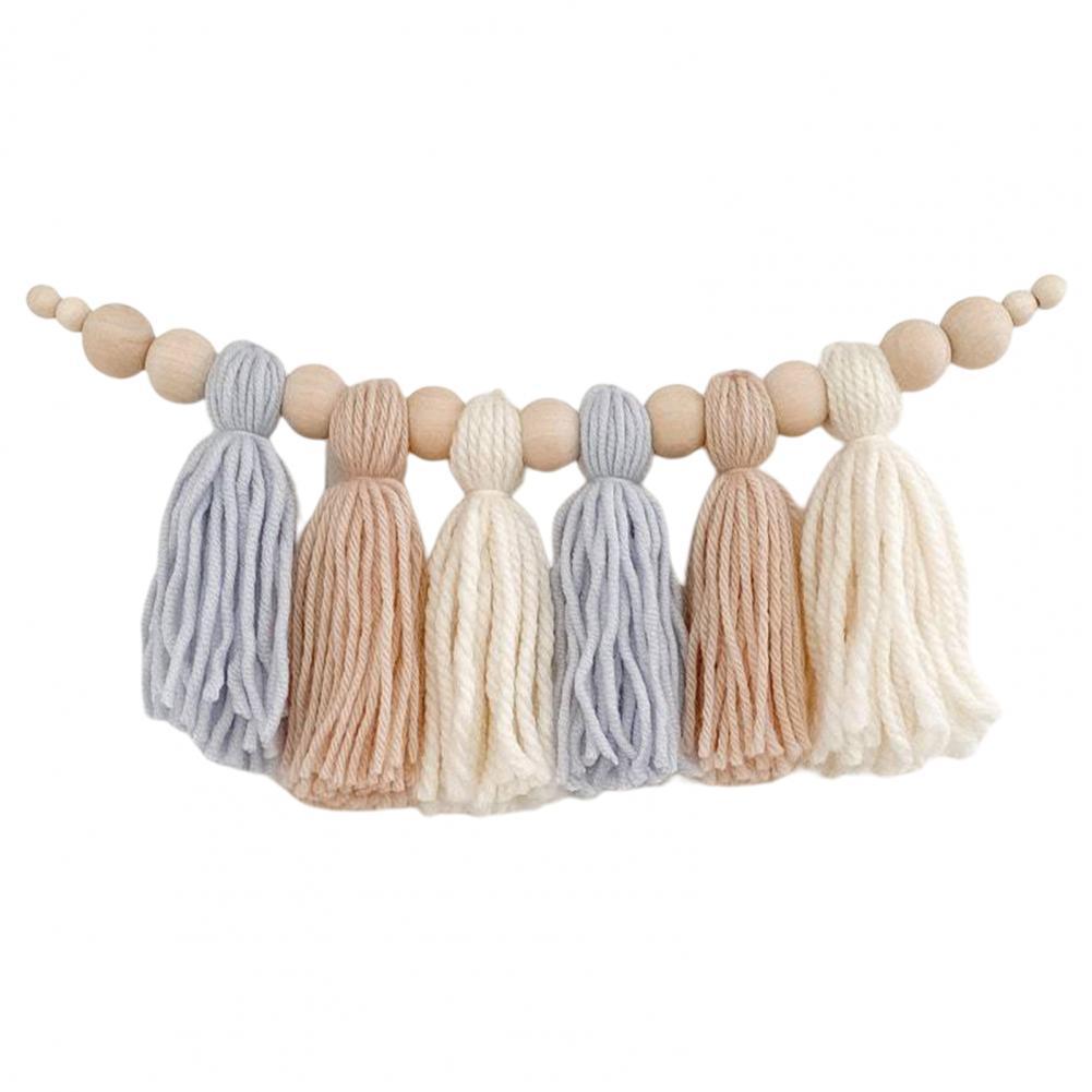 Lumenale Garland – Soft Wooden Bead Light Chain For A Calm Baby Room Atmosphere