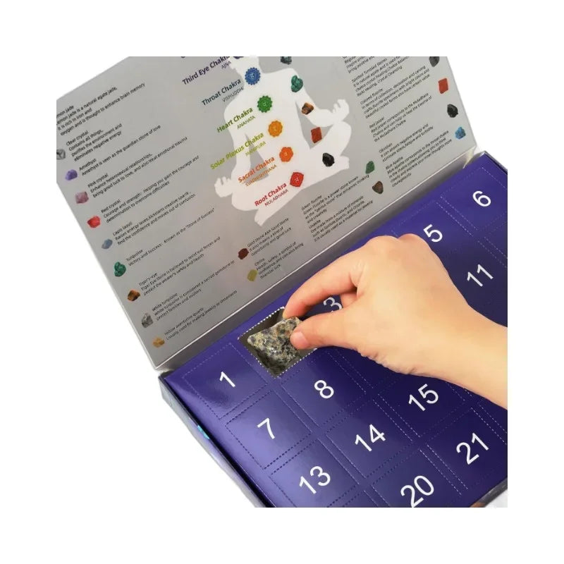 Crystalgems – Adventskalender mit 24 echten Edelsteinen für kleine Entdecker und Sammler