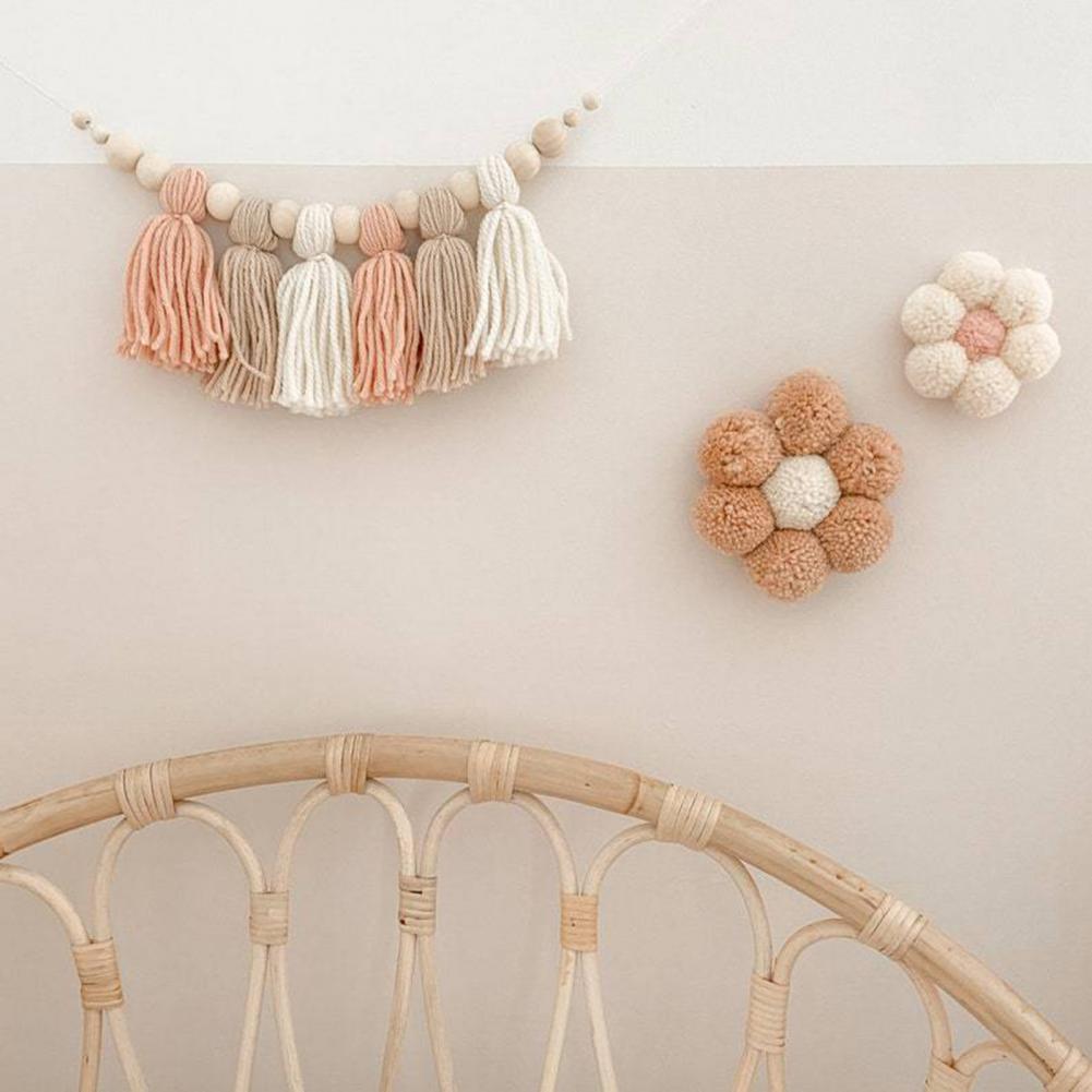 Lumenale Garland – Soft Wooden Bead Light Chain For A Calm Baby Room Atmosphere