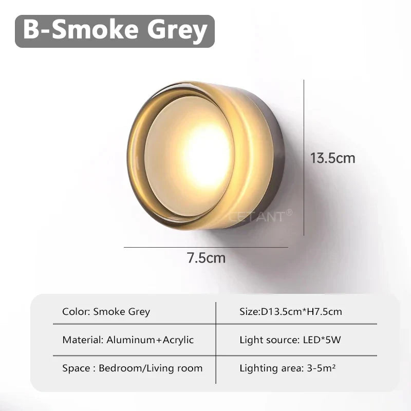 Futuristic and Unique Solid Plexiglass Wall Light