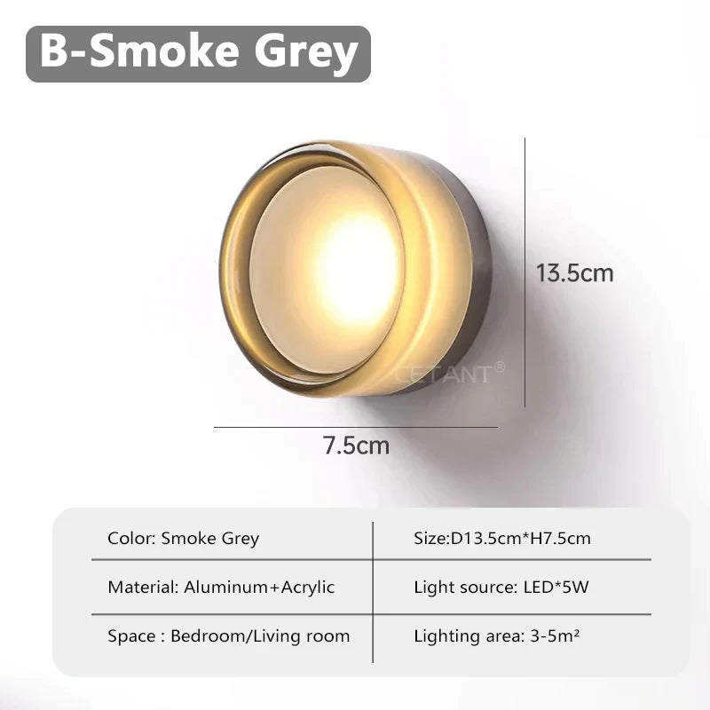 Futuristisch en Uniek Massief Plexiglas Wandlamp