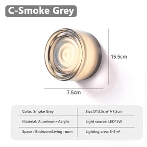 Futuristisch en Uniek Massief Plexiglas Wandlamp