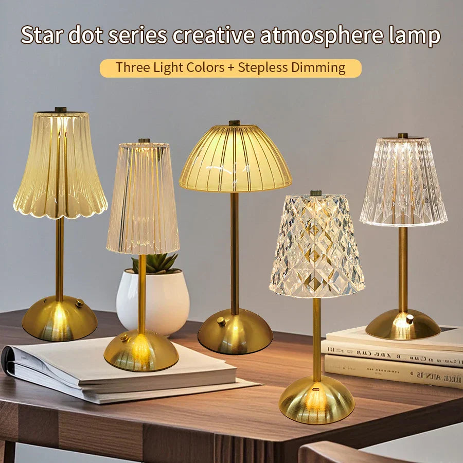 USB Oplaadbare Acryl Tafellamp