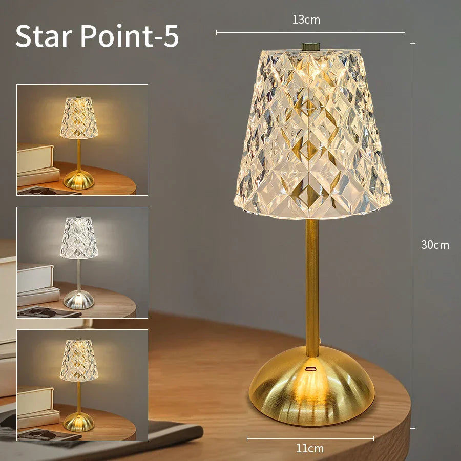 USB Rechargeable Acrylic Table Lamp