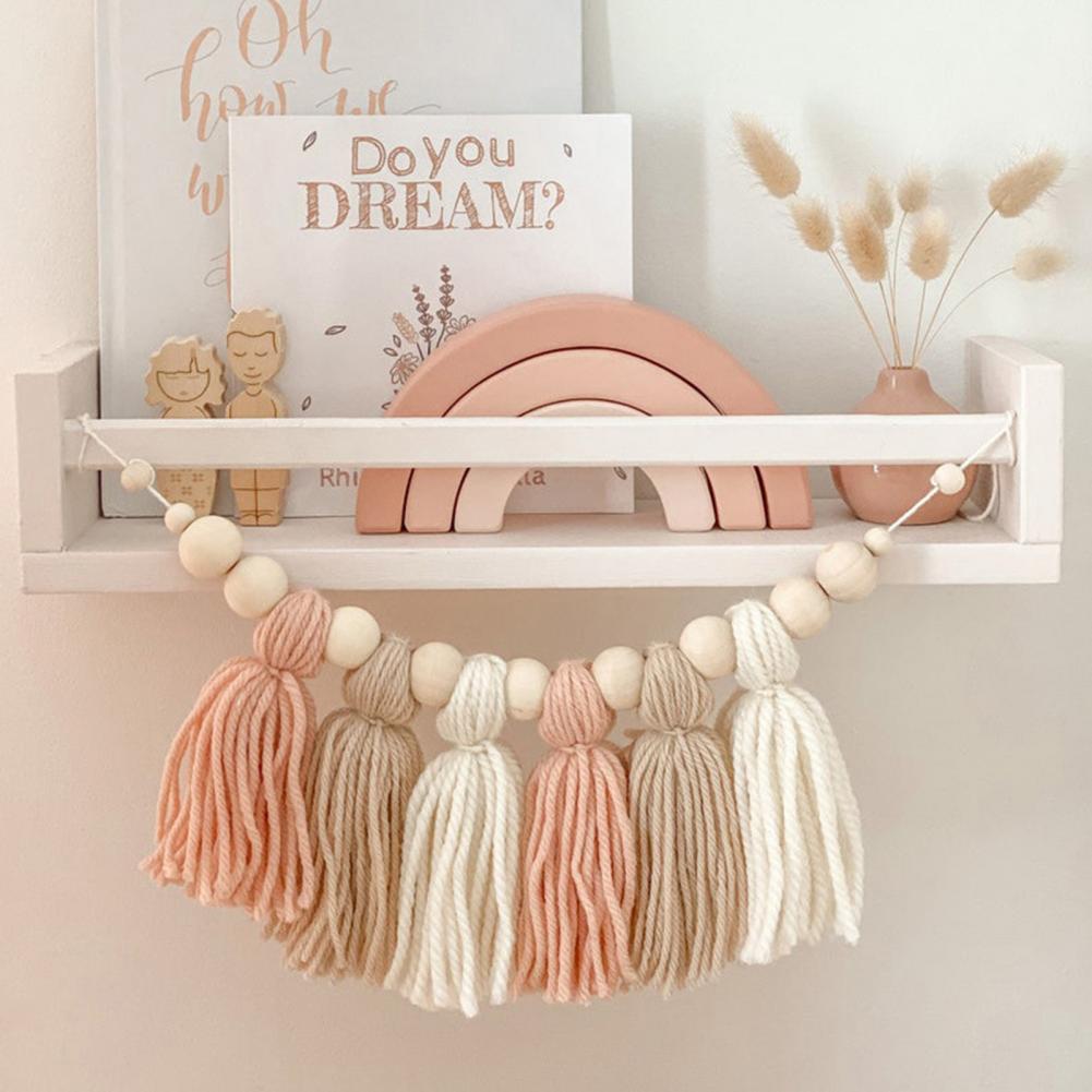 Lumenale Garland – Soft Wooden Bead Light Chain For A Calm Baby Room Atmosphere