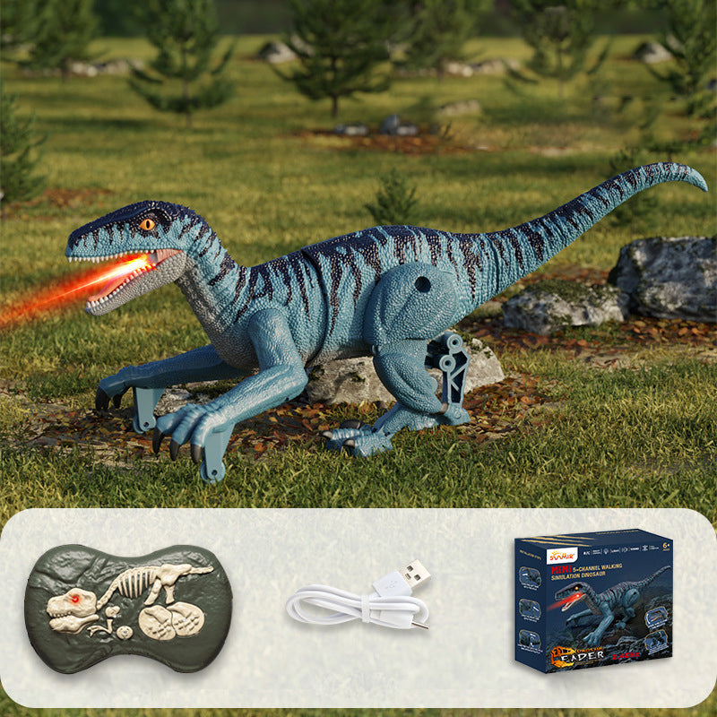 Toyroar RC Dino – Dinosauro Radiocomandato con Luci, Suoni e Effetti Nebbia – Divertimento Realistico con Camminata e Ruggito