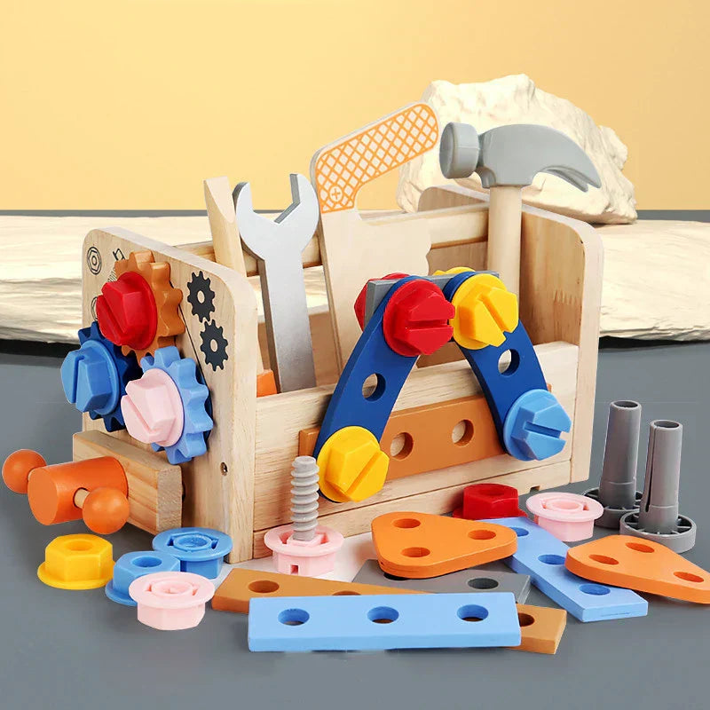 Toytools – Montessori Wooden Toolbox To Promote Creativity And Motor Skills