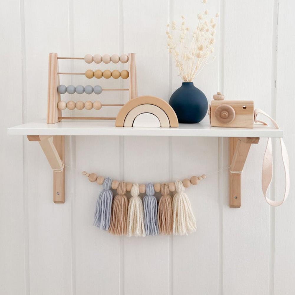 Lumenale Garland – Soft Wooden Bead Light Chain For A Calm Baby Room Atmosphere