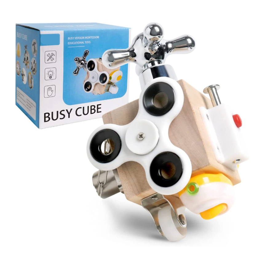 Toycube – Cubo di Apprendimento Portatile con Attività Interattive per Viaggiare