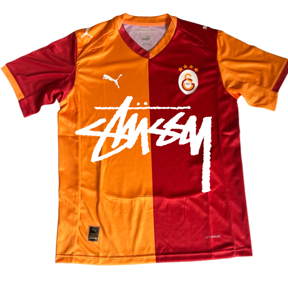 Maillot Galatasaray x Stussy édition limitée 2025/26