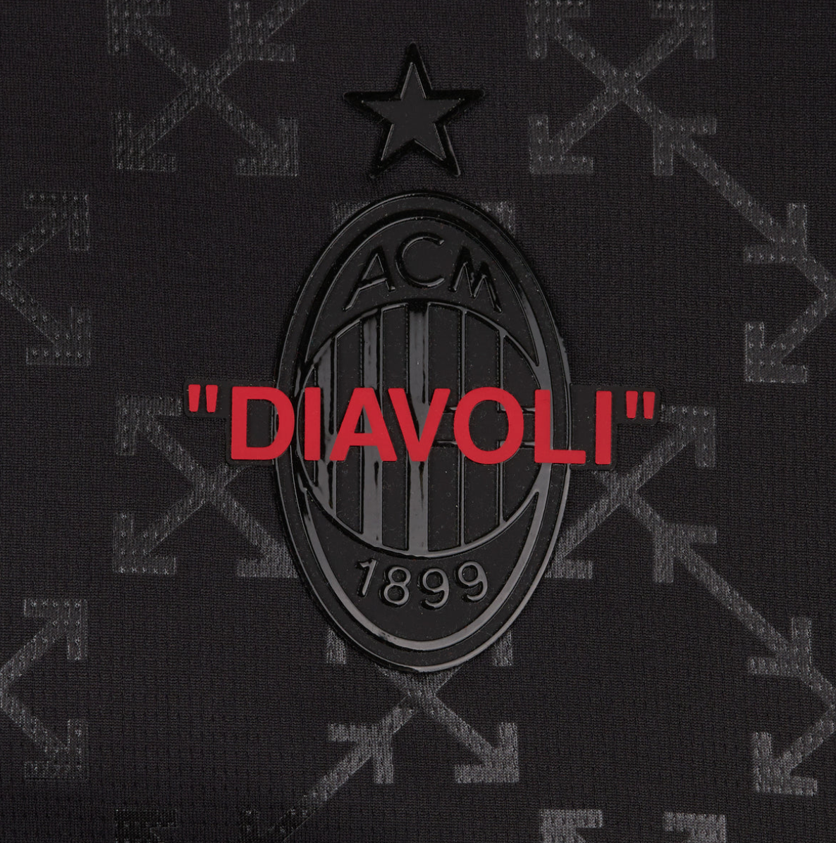 24/25 AC Milan Off-White Shirt - Zwart