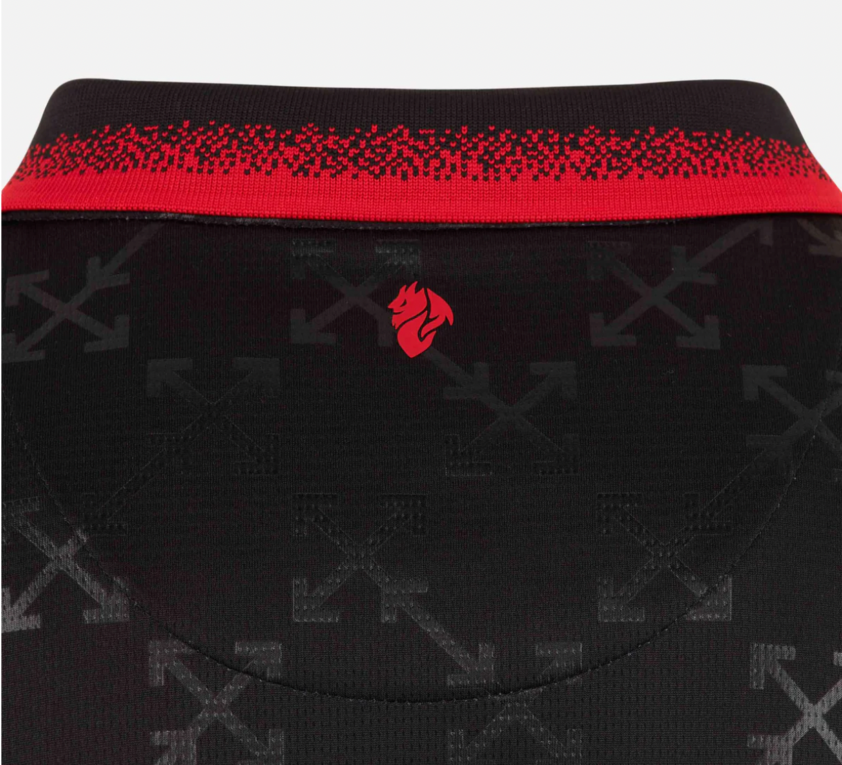 24/25 AC Milan Off-White Shirt - Zwart