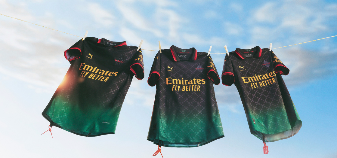 24/25 AC Milan Off-White Shirt - Zwart