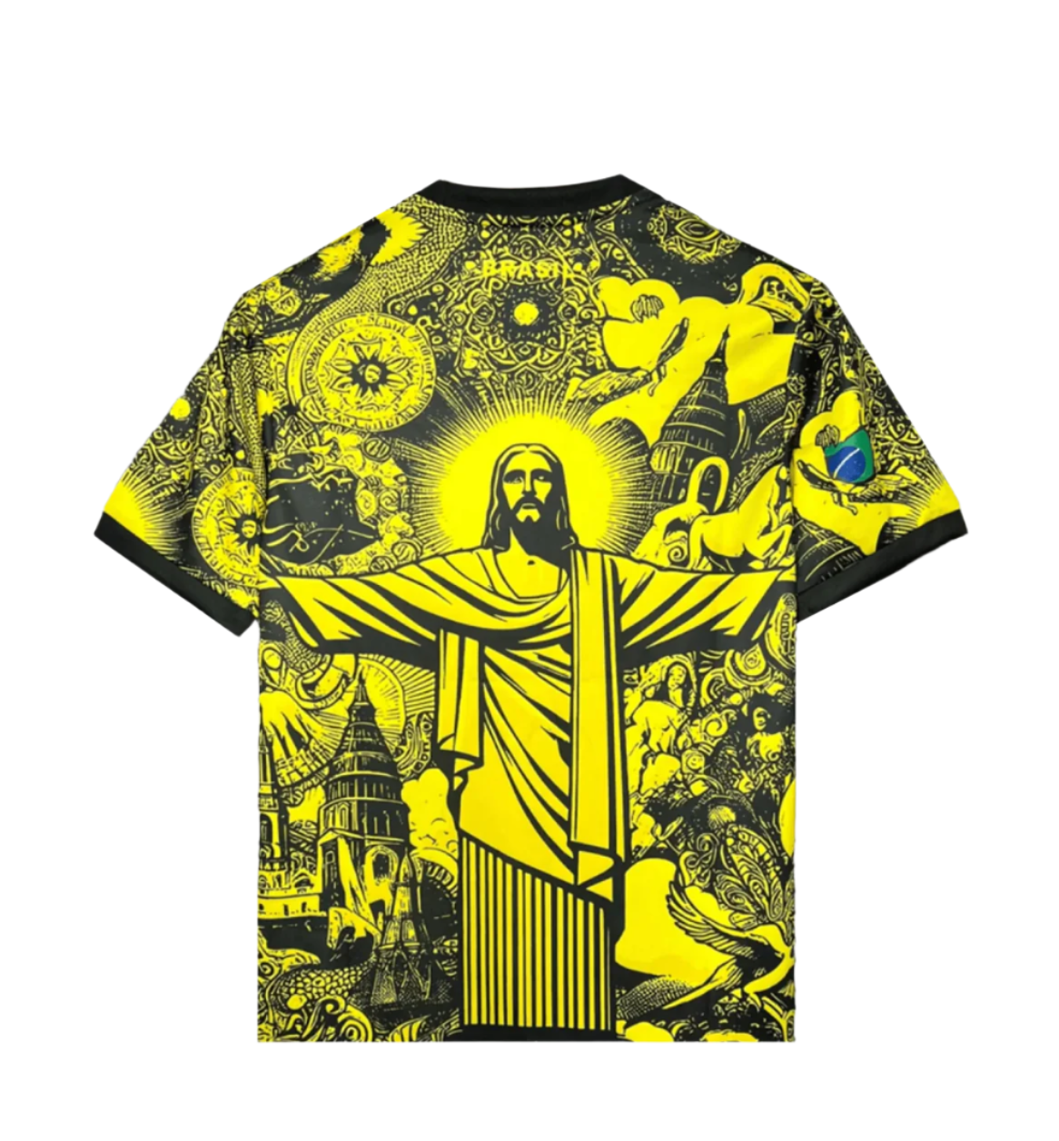 Brazil Statue Corteiz Jersey - Yellow Special Edition