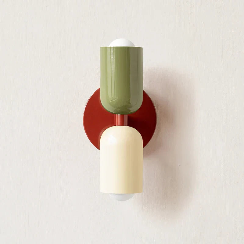 Lampada da parete classica modernista di metà secolo (10x25cm)