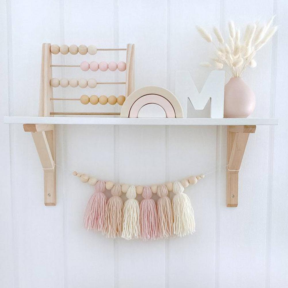 Lumenale Garland – Soft Wooden Bead Light Chain For A Calm Baby Room Atmosphere