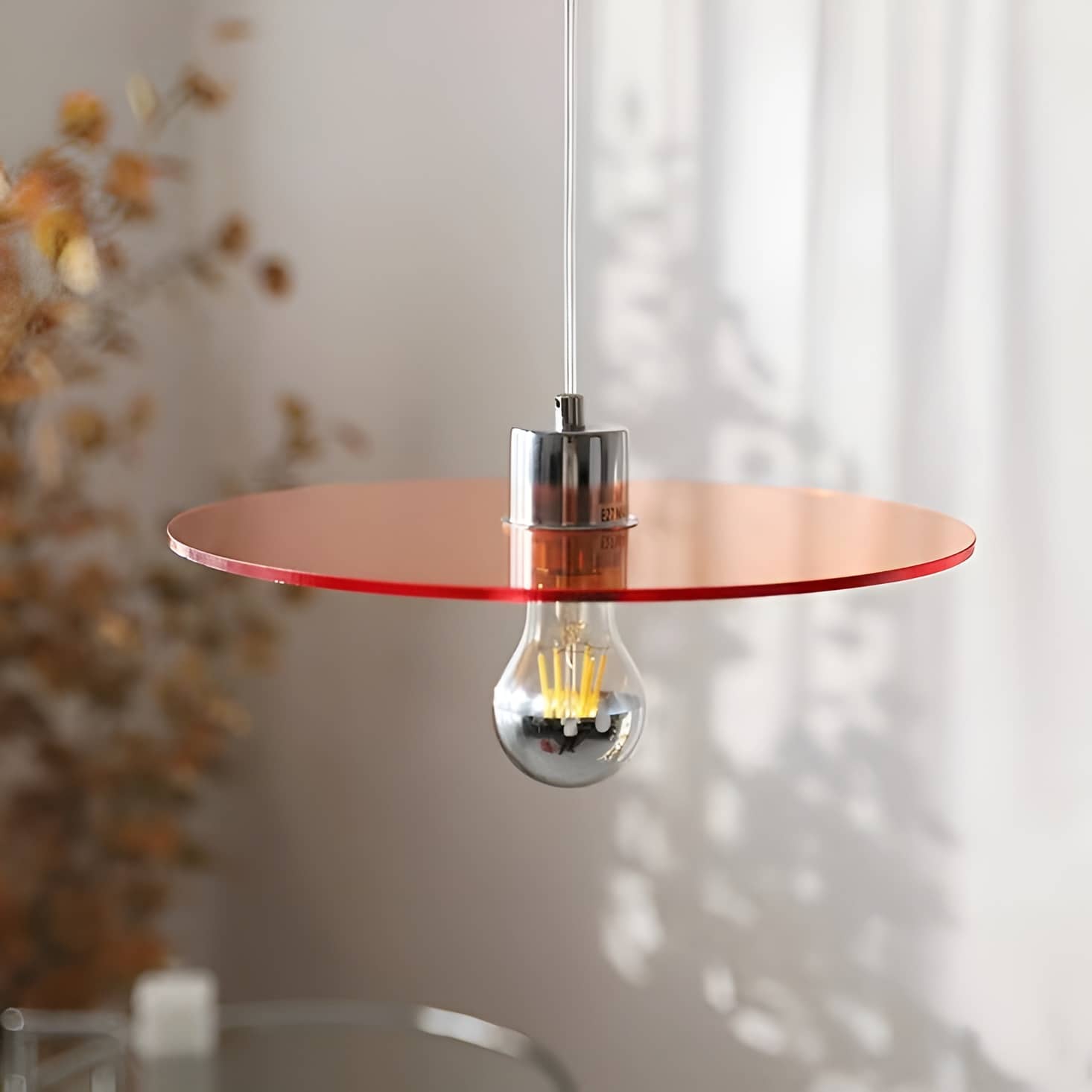 Space Age acryl vliegende schotel hanglamp