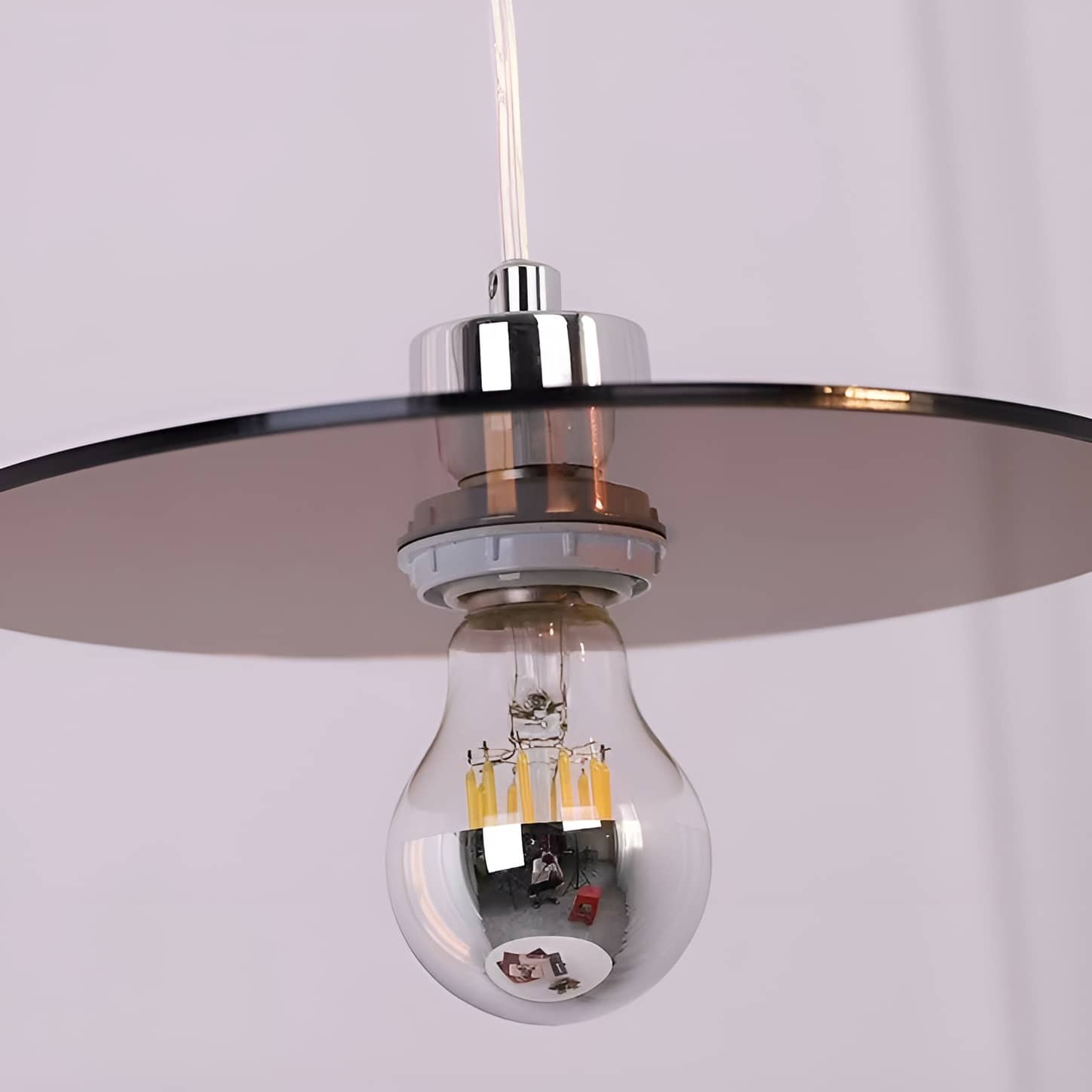 Space Age acryl vliegende schotel hanglamp