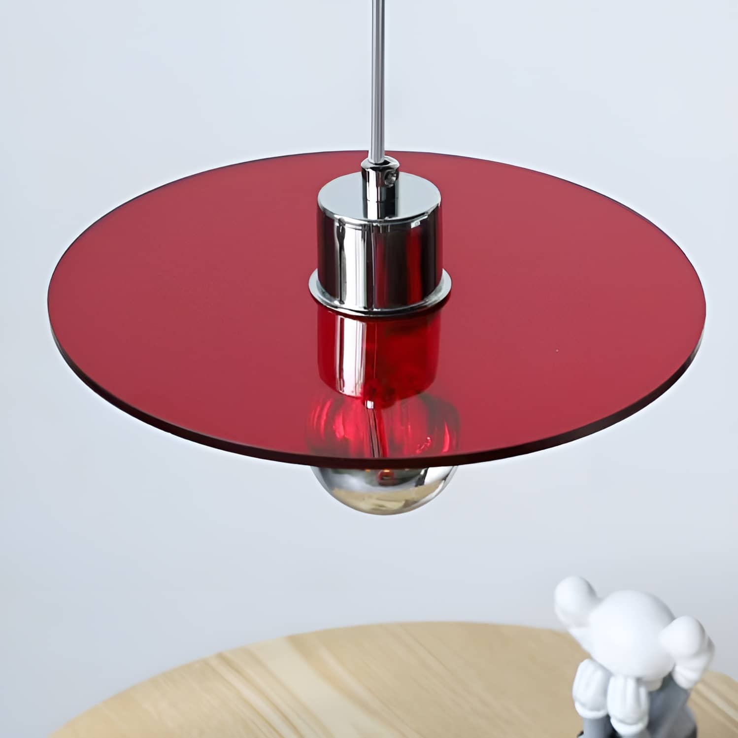 Space Age Acryl fliegende Untertassen Pendelleuchte