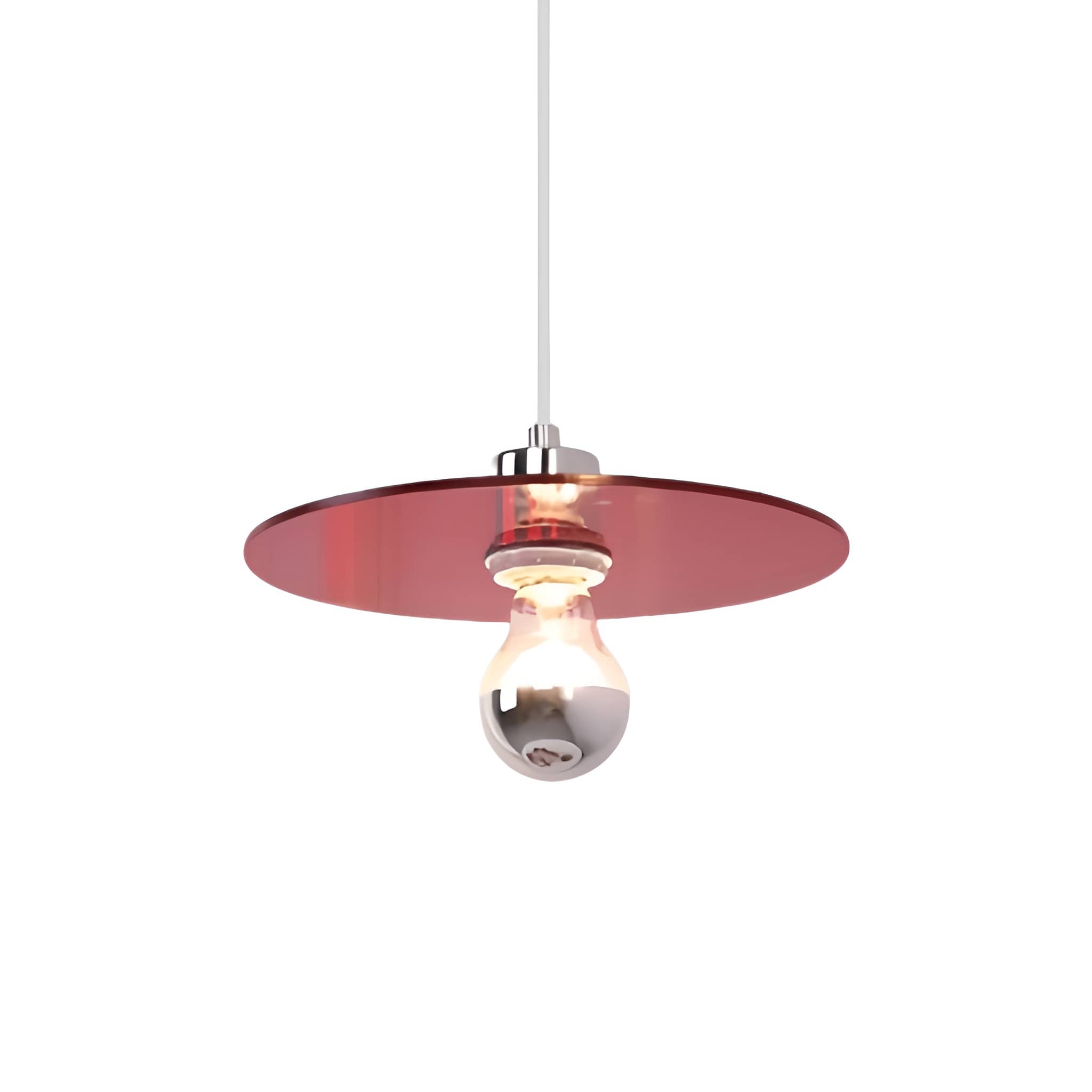Space Age Acrylic Flying Saucer Pendant Light