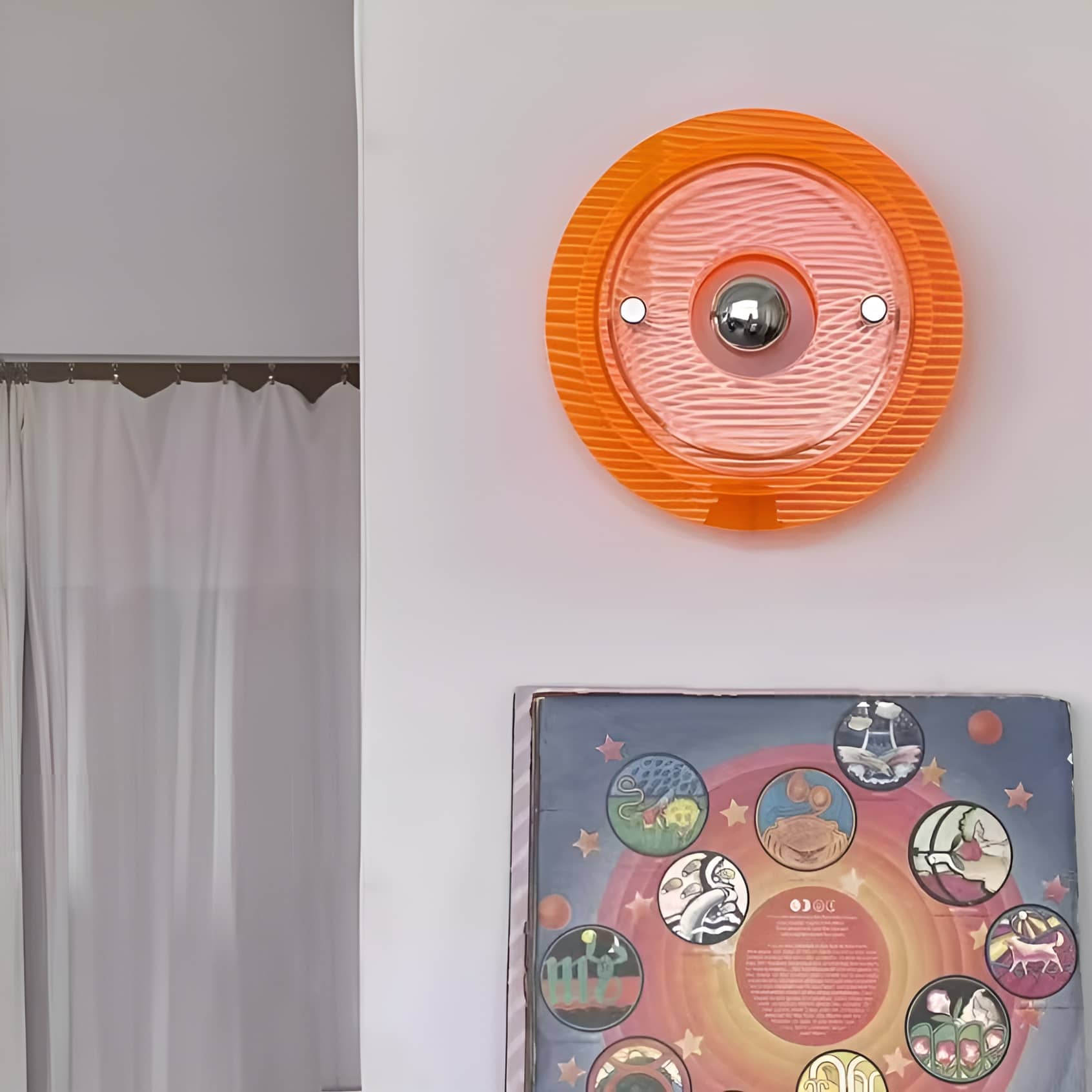 Applique murale décorative en acrylique Space Age UFO