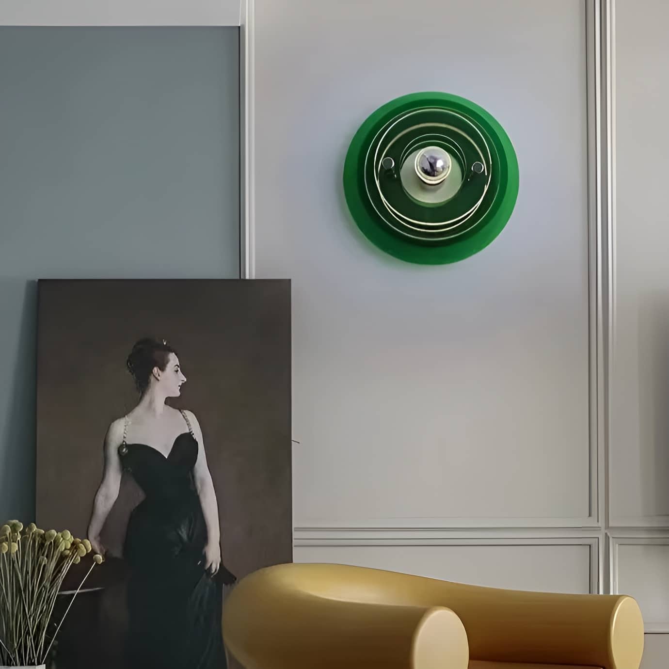 Applique murale décorative en acrylique Space Age UFO