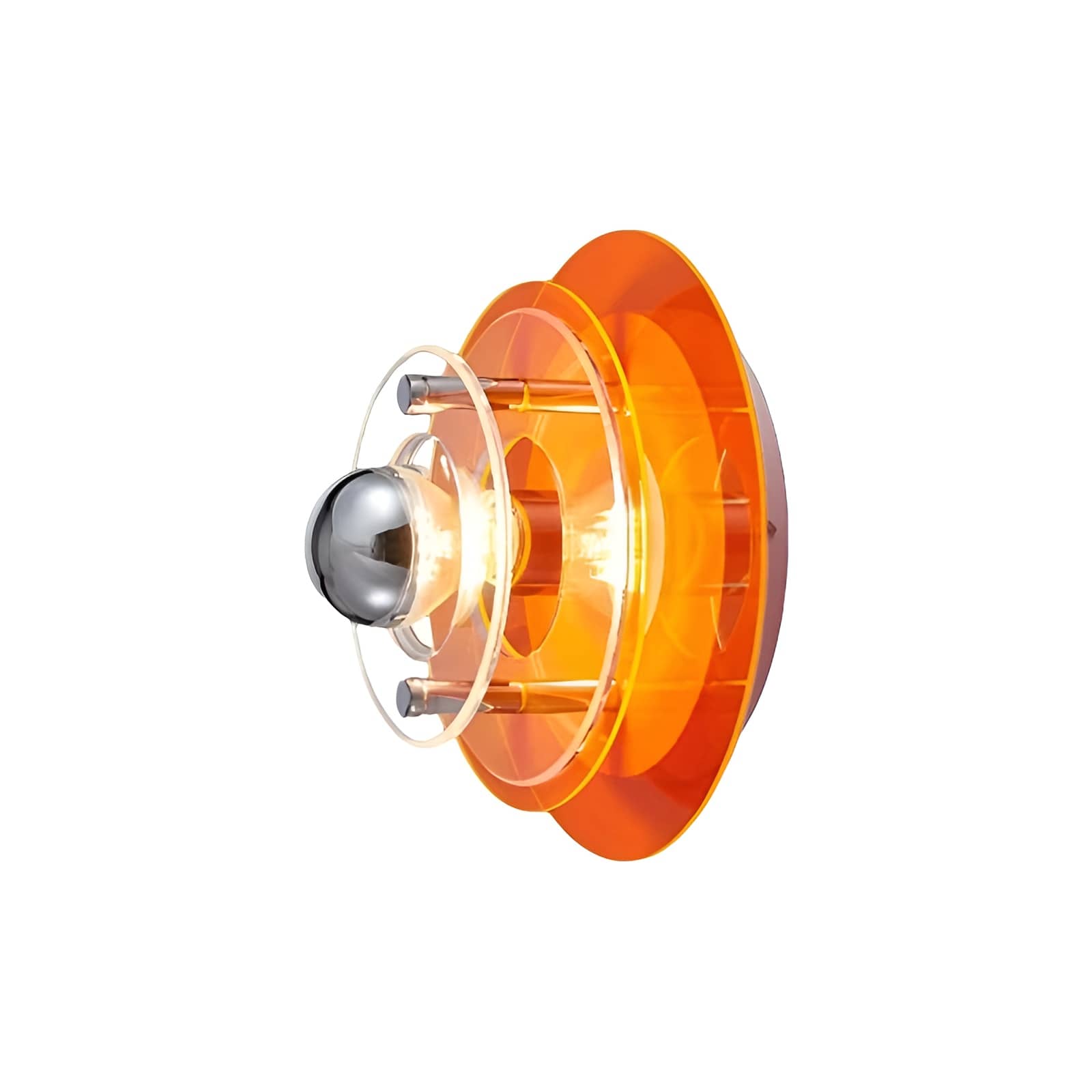 Aplique decorativo de pared acrílico OVNI de la era espacial