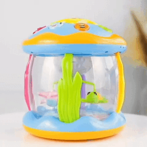 Lumibeats Drum – Sensorisch Baby Speelgoed Met Lichtprojecties, Rustgevende Melodieën En Bewegingsfuncties