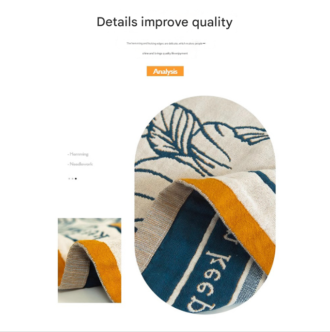 Het verhaal van gebroken bloemen 40S puur katoenen gaas badhanddoek - extra groot, dik, zacht en zeer absorberend voor volwassenen