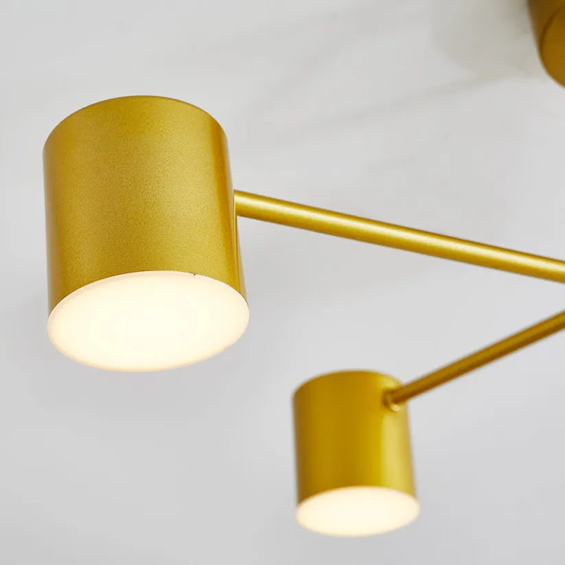 Plafonnier moderne avec 6 têtes LED réglables