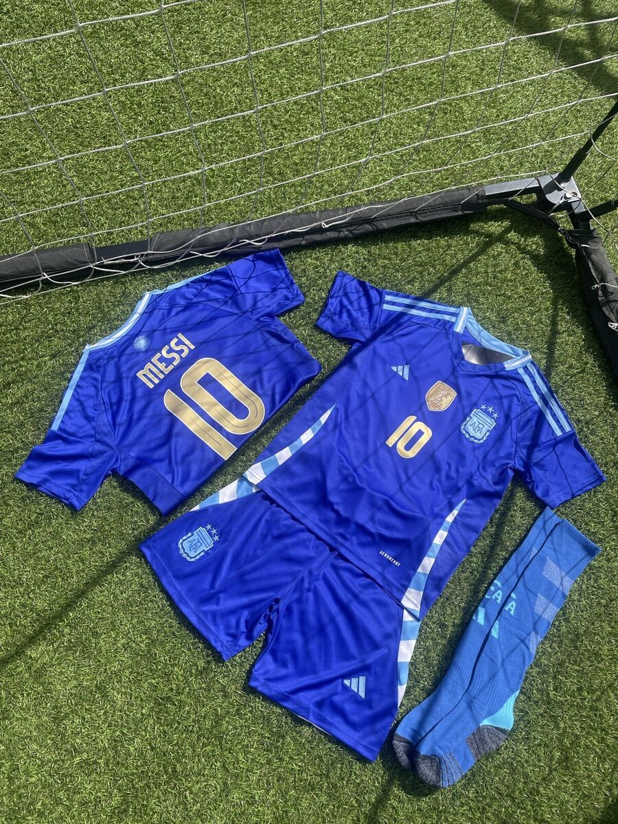 Maillot Messi 10 Argentine 2024/25 pour enfant - Extérieur