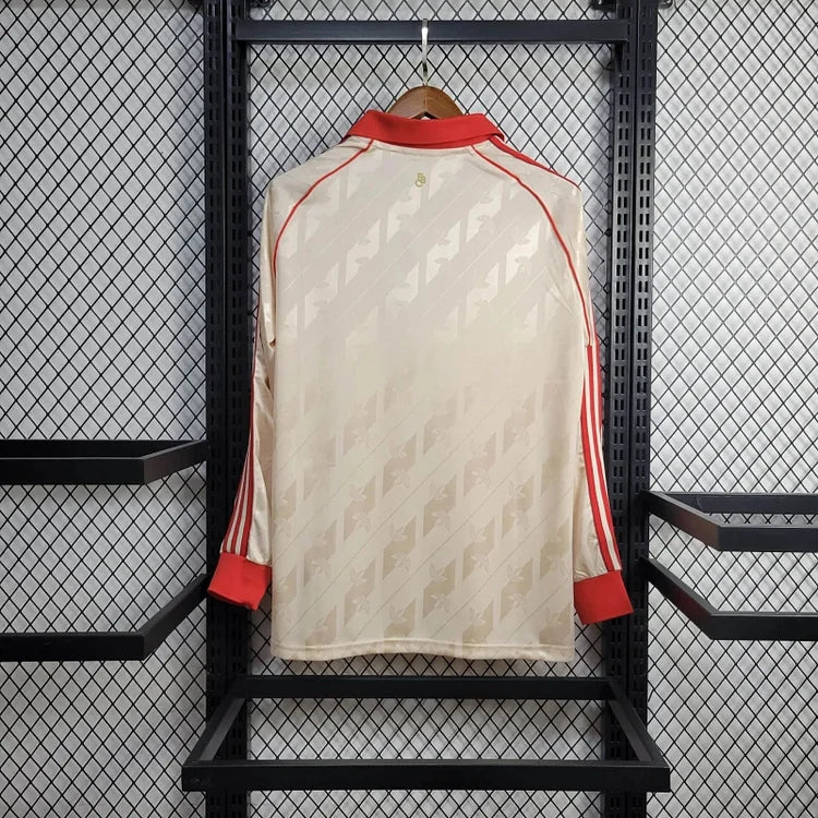 2024-2025 Bayern München Originals Lange Mouw Speciale Shirt - Beige