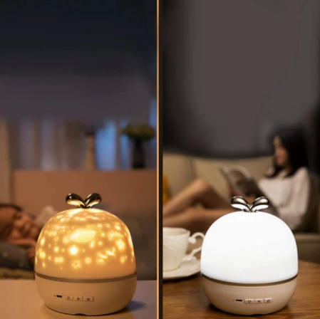 Dreamnova Sphere – Veilleuse et projecteur d'étoiles pour enfants – Aide au sommeil apaisante avec télécommande et minuterie