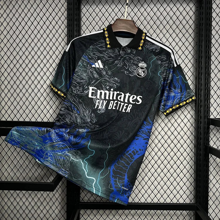 Maillot Real Madrid 2024/25 - Édition spéciale Dragon - Noir
