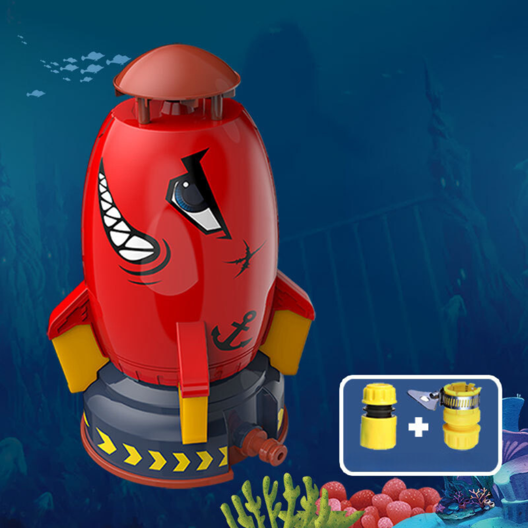 Toyrocket – Razzo ad acqua per bambini con collegamento per tubo da giardino
