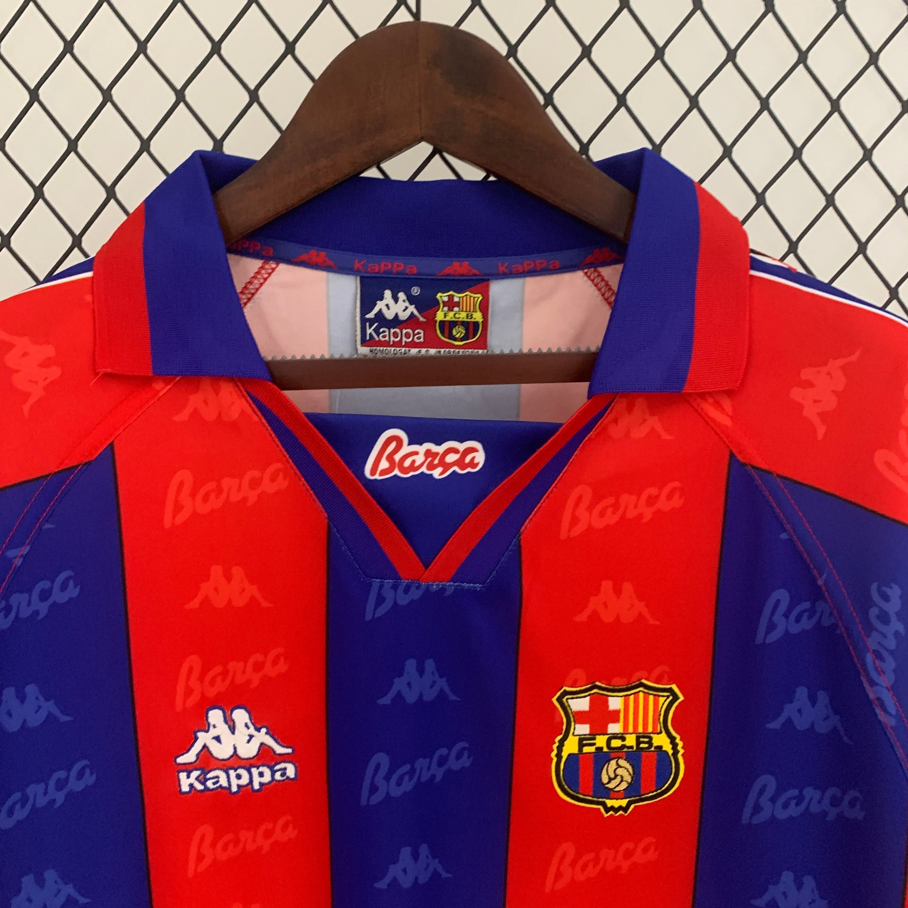 1996/1997 Barcelona Thuis Lange Mouwen Shirt