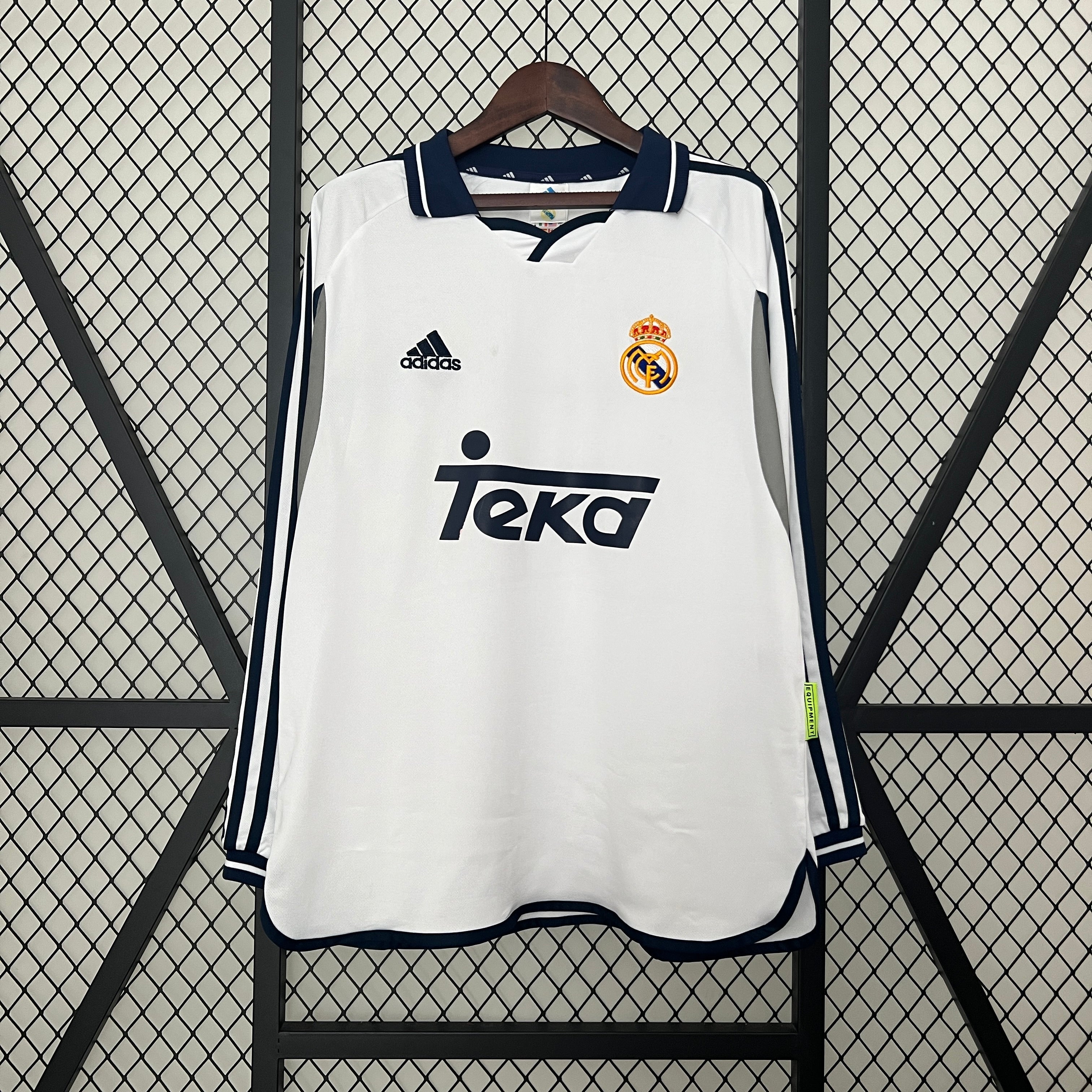 Maglia Home Real Madrid 2000/2001 a Maniche Lunghe