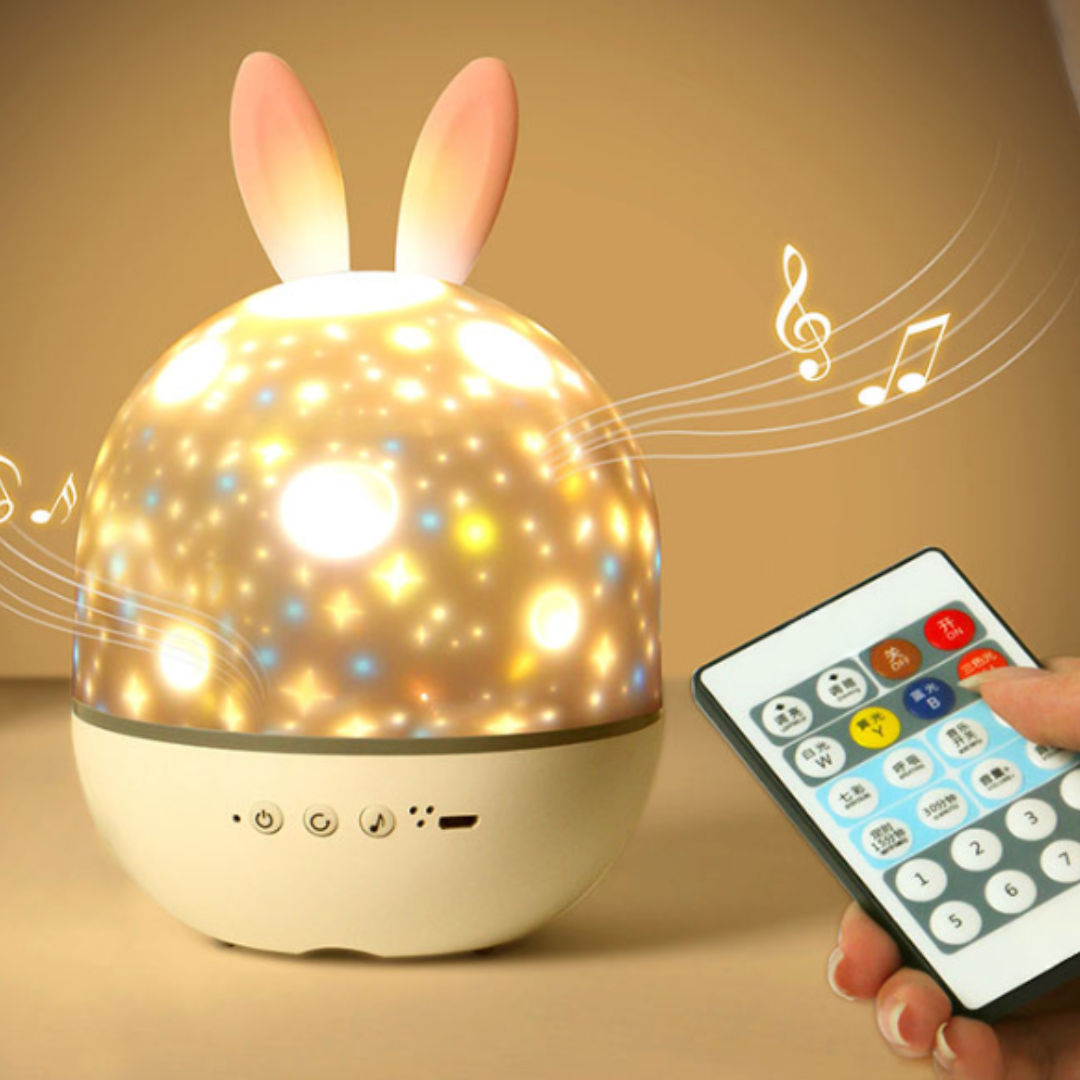 Dreamnova Sphere – Veilleuse et projecteur d'étoiles pour enfants – Aide au sommeil apaisante avec télécommande et minuterie