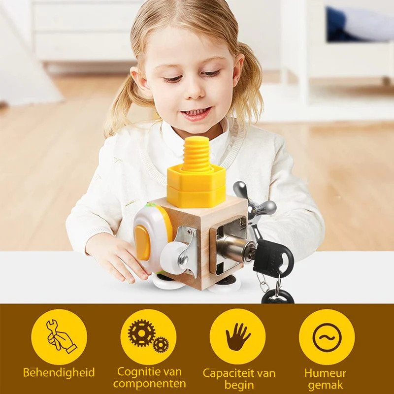 Toycube – Cubo di Apprendimento Portatile con Attività Interattive per Viaggiare