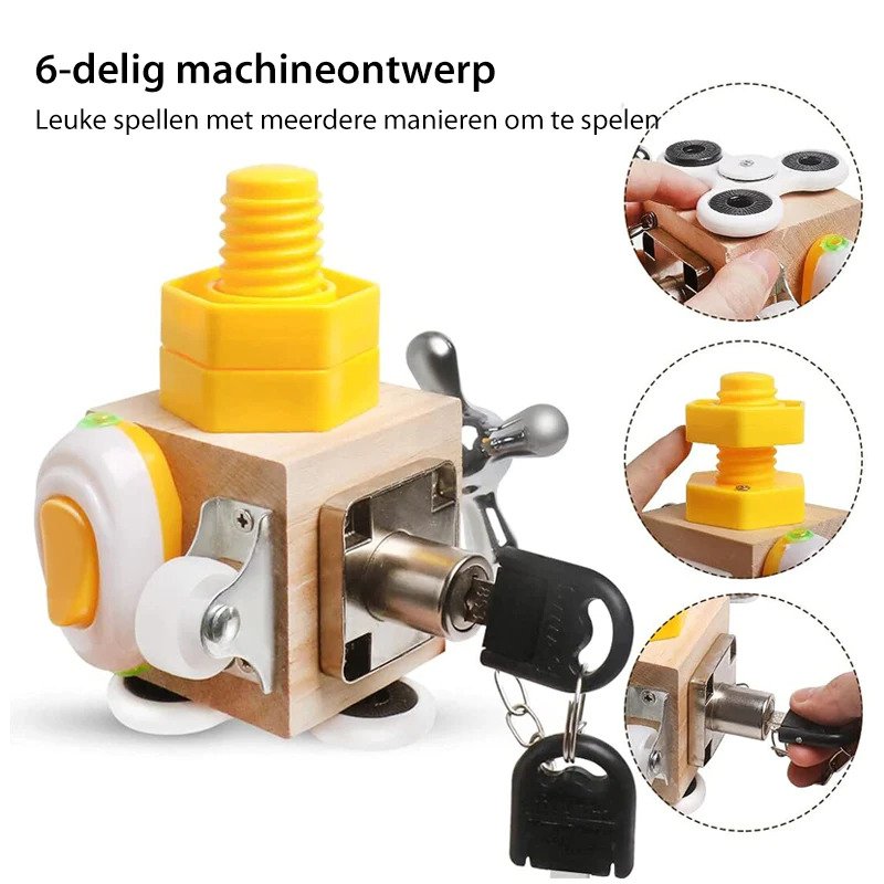 Toycube – Cubo di Apprendimento Portatile con Attività Interattive per Viaggiare