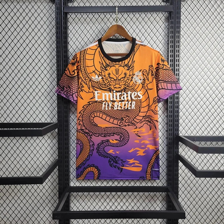 Maillot Real Madrid 2024/25 - Édition spéciale Dragon Orange